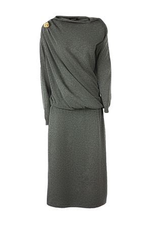 Abito in Platinum lana, cashmere e seta grigio FABIANA FILIPPI | ABD225F618N1288185